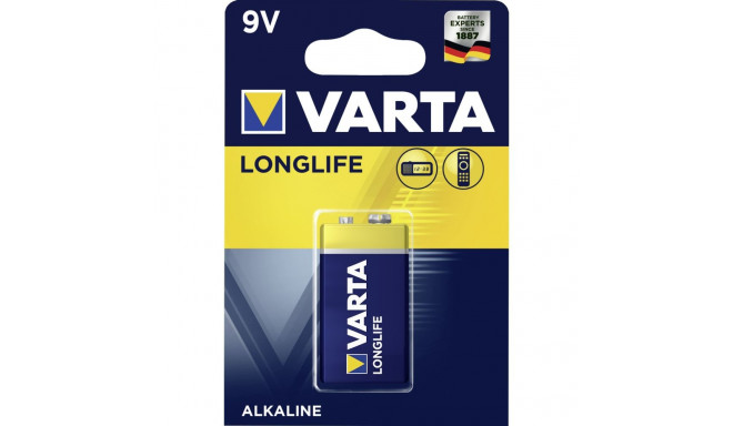 10x1 Varta Longlife Extra 9V plokk 6 LR 61 sisekarp