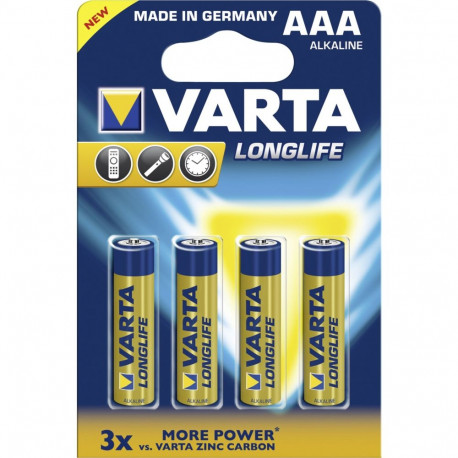 10x4 Varta Longlife Extra Micro AAA LR 03 sisekarp