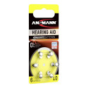 10x6 Ansmann Zinc-Air 10 (PR70) Kuulmisaparaadi Patareid