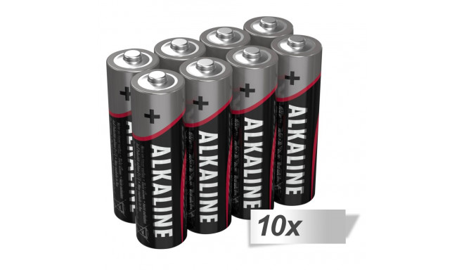 10x8 Ansmann Alkaline Mignon AA LR 6-red-line