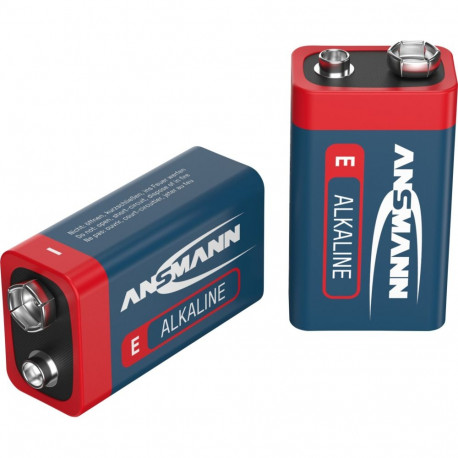 1x2 Ansmann Alkaline 9V-Block punane red-line