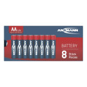 1x8 Ansmann Alkaline Mignon AA LR 6 red-line