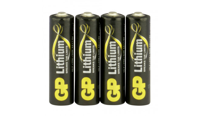 1x4 GP Lithium Mignon 1,5V AA                     07015LF-C