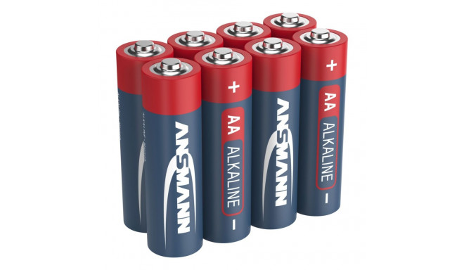 1x8 Ansmann alkaline micro AAA LR 03 punane-line