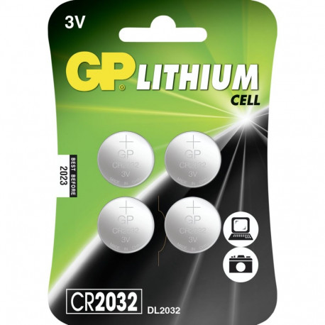 1x4 GP CR 2032 liitium 3V