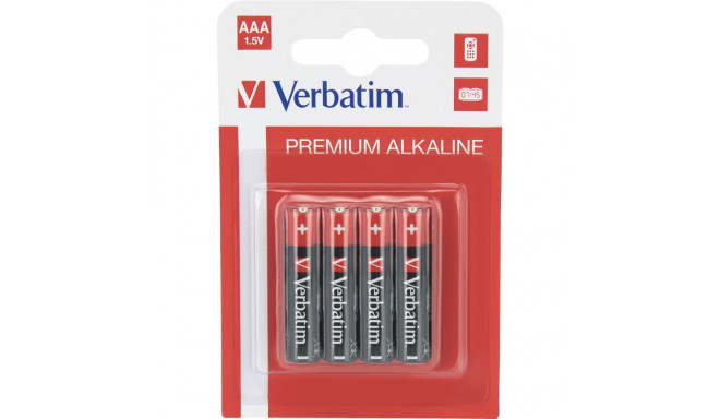 1x4 Verbatim leelispatarei micro AAA LR 03