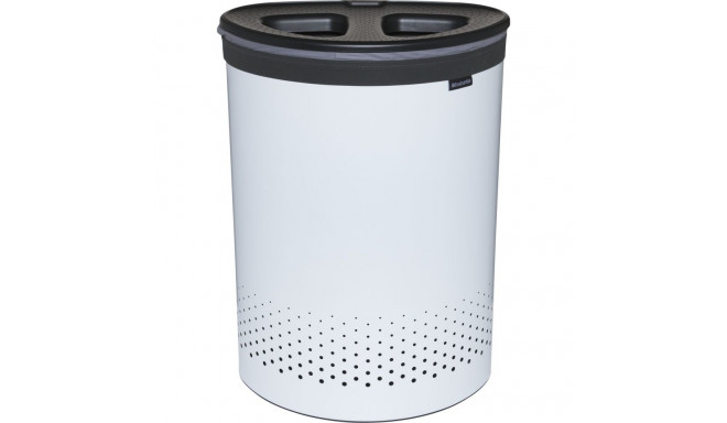 Brabantia pesukorv, 55 l tumehall / valge
