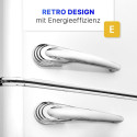 Bomann KGR 7328.1 valge retro külmik-sügavkülmik 188 cm