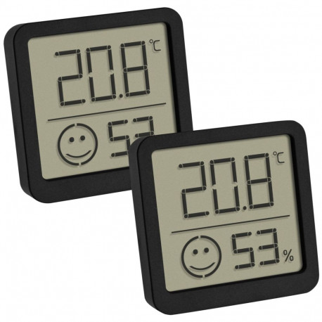 TFA 30.5053.01.02 2er Set black Digital Thermo Hygrometer