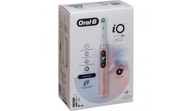 Oral-B iO Series 6 roosa sand + ümbris JAS22