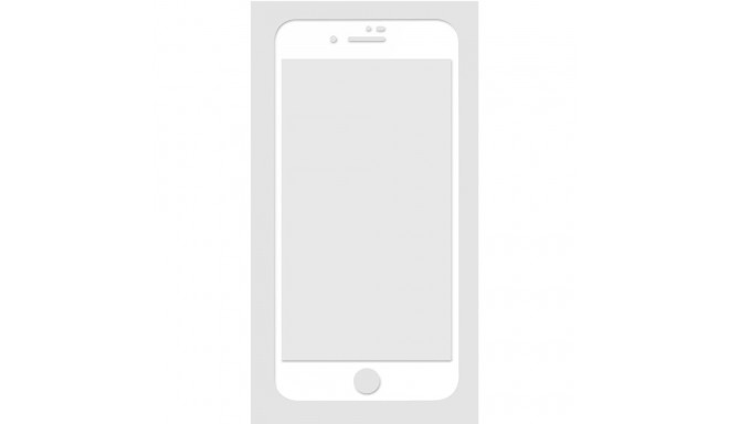 Woodcessories 3D Premium Klaas iPhone 6+/7+/8+ Valge