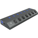 RaidSonic IB-HUB1701-C3 7-porti USB 3.0 Type-A jaotur