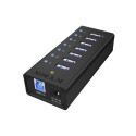 RaidSonic ICY BOX IB-AC618 7-Port USB 3.0 Jaotur Alumiinium