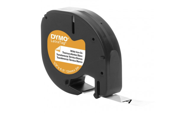 Dymo Letratag Iron-On white 12 mm x 2 m