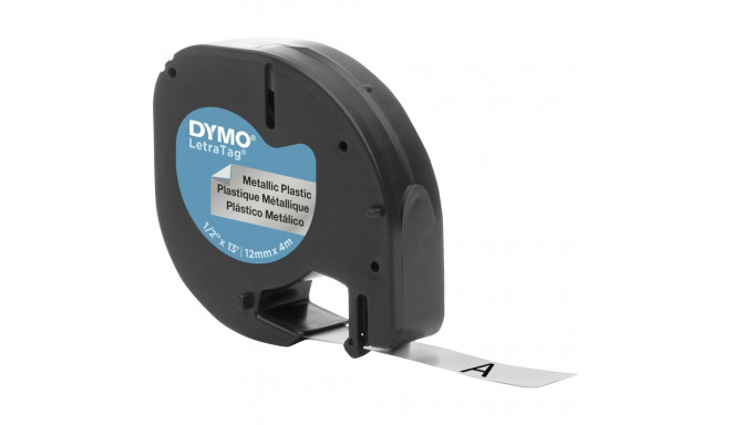 Dymo Letratag Band Metal silver 12 mm x 4 m