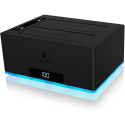 RaidSonic ICY BOX IB-127CL-U3 kahe pesaga dokk ja kloonimisjaam