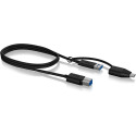 RaidSonic ICY BOX IB-127CL-U3 kahe pesaga dokk ja kloonimisjaam