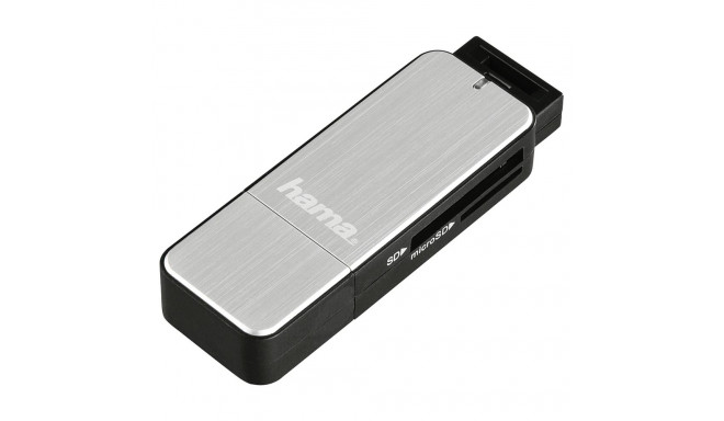 Hama USB 3.0 multi kaardilugeja SD/microSD alu must/hõbedane