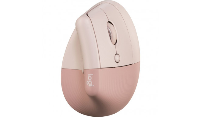 Logitech Lift rosa ergonoomiline vertikaalne hiir