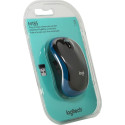 Logitech M 185 Juhtmevaba Sülearvuti Hiir USB Must/Sinine