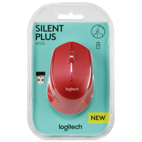 Logitech M330 Silent Plus red