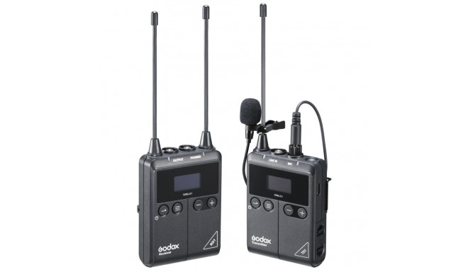 Godox WmicS1 komplekt 1 UHF juhtmevaba Lavalier-mikrofoni süsteem