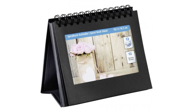 Hama Spiral Book Stand     11x15 for 12 Photos, black 2470