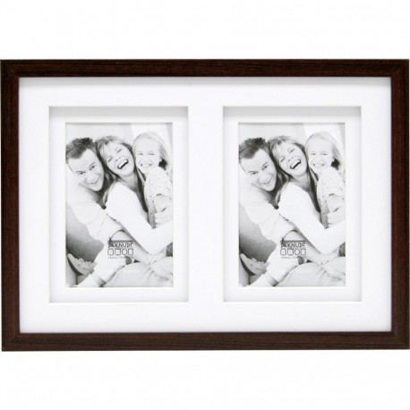 Deknudt S65KQ2           2x13x18 Wood Gallery brown Passepartout