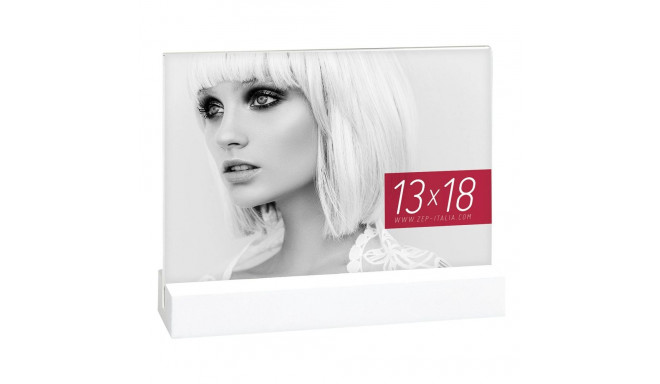 ZEP Dresda White           13x18 Acrylic w. wooden Base    AQ657W