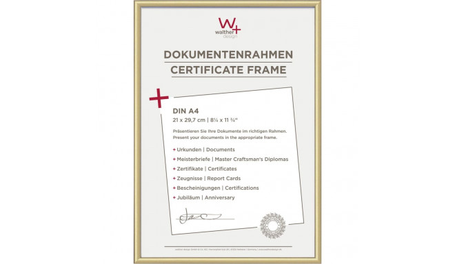 Walther New Lifestyle 21x29,7 vaik kuld DIN A4 KV130G