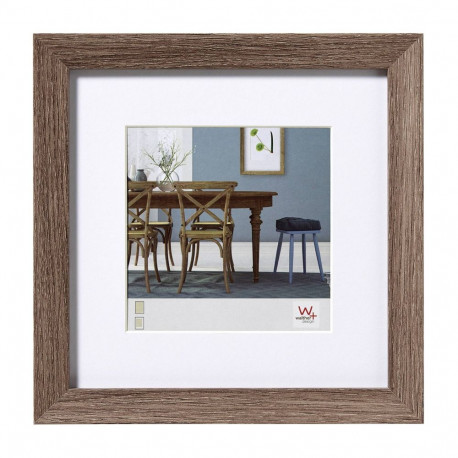 Walther Fiorito nut tree 40x40 Wood incl. Passepartout EF440N