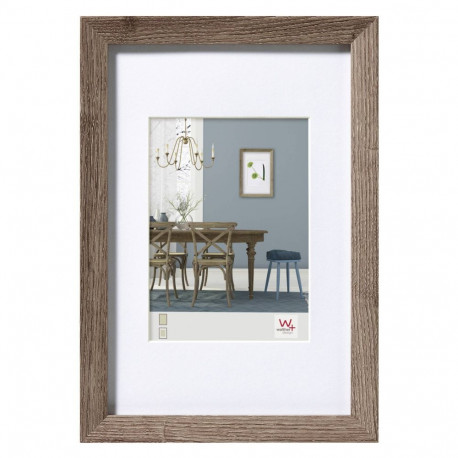 Walther Fiorito nut tree 15x20 Wood incl. Passepartout EF520N