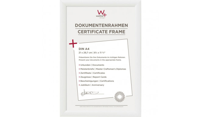 Walther Trendstyle 21x29,7 valge vaigu DIN A4 KP130W
