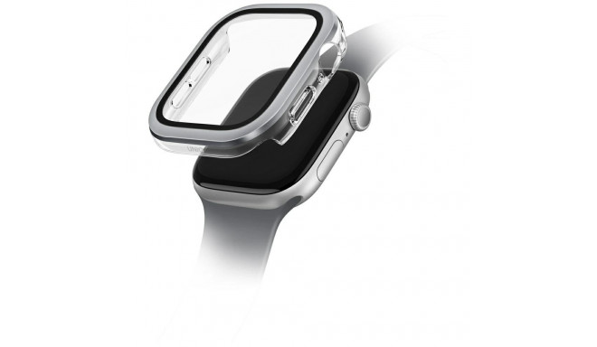 Uniq Voute tempered glass case for Apple Watch 10 46 mm - silver