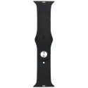Audi Sport Red Logo Silicone Watch Strap for Apple Watch 44 / 45 / 46 / 49 mm - black