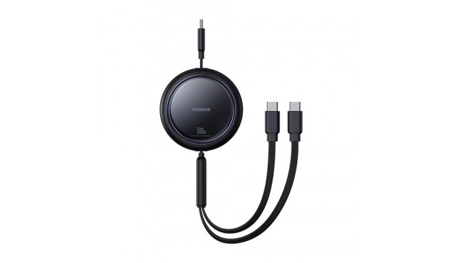Baseus Bright Mirror Series USB-C Retractable Cable - 2 x USB-C 100W 1m - Black