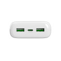 Powerbank Puro DAILY 20 PLUS 20000mAh 2x USB-A / 1x USB-C 22.5W PD AFC - white