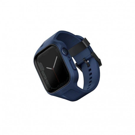 Uniq Monos 2 in 1 Set Strap + Case for Apple Watch 45 / 44 mm - Blue
