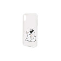 Karl Lagerfeld Choupette Fun iPhone X/Xs Case - Transparent