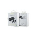 Guess Elongated Metallic Printed Logo Bluetooth TWS Headphones + Docking Station - Black