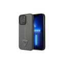 Guess Saffiano Triangle Logo case for iPhone 13 Pro / 13 6.1" - silver