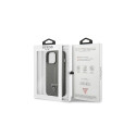 Guess Saffiano Triangle Logo case for iPhone 13 Pro / 13 6.1" - silver