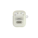 Audi IML Geometric Pattern Case for AirPods 1 / 2 - White