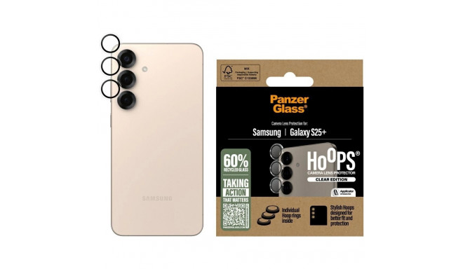 PanzerGlass Hoops Lens Protector Tempered Glass for Samsung Galaxy S25+ Clear