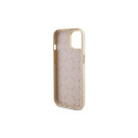 Guess Glitter Glossy Script case for iPhone 15 - gold
