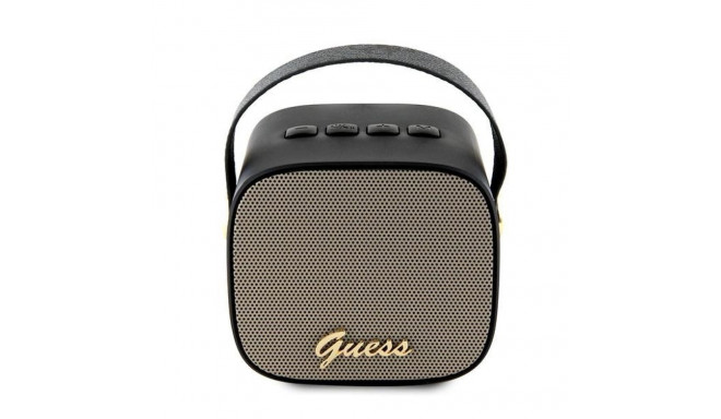 Guess Bluetooth speaker GUWSB2P4SMK Speaker mini black/black 4G Leather Script Logo with Strap