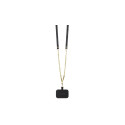 Guess GUHCP14LP4TDSCPK case for iPhone 14 Pro - black Crossbody 4G Metal Logo