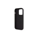 Guess GUHCP14LP4TDSCPK case for iPhone 14 Pro - black Crossbody 4G Metal Logo