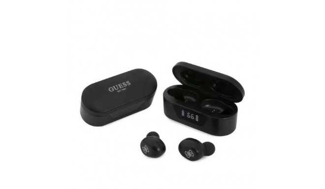 Guess GUTWST31EK TWS Bluetooth headphones + docking station - black