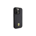 Ferrari Carbon Metal Logo MagSafe case for iPhone 15 Pro - black